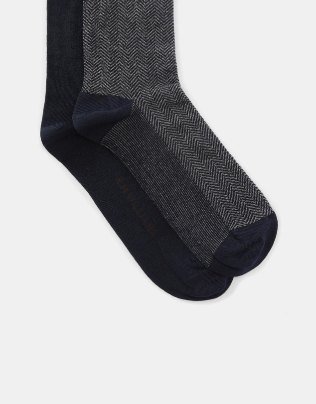 R.M.Williams - 2-Pack Nelson Herringbone Socks