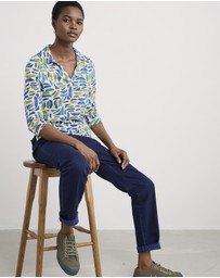 Seasalt - Seasalt Cornwall Green Wavecrest Shirt