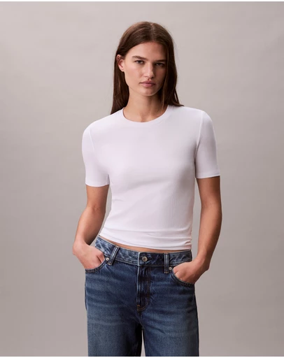 Calvin Klein - Modal Rib Crewneck Tee