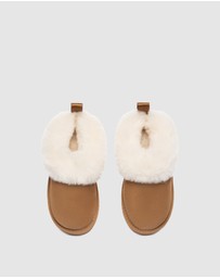 EVERAU - Australian Shepherd Ugg Glacial Kids Cow Suede Upper UGG Boots