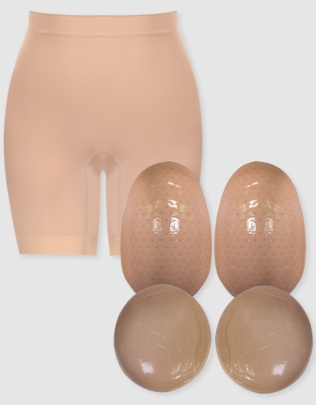 B Free Intimate Apparel - Va-Va-Voom Hip and Booty Mid-Rise Shaper Set