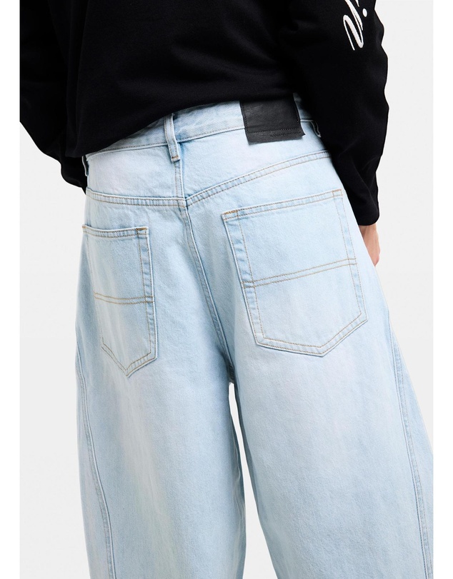 Black Noise White Rain - Disrupt Baggy Denim Jeans