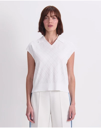Sportscraft - Maxine Milano Argyle Knit Top