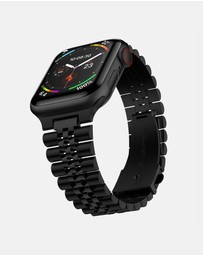Friendie - Stainless Steel Link Bracelet Band - The Perth - Apple Watch Compatible