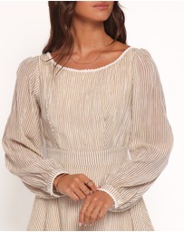 Petal & Pup - Kyra Long Sleeve Mini Dress - Stripe