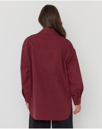 ALEXANDRA - Una Shirt Burgundy