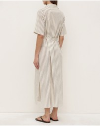 Assembly Label - Ria Stripe Midi Shirt Dress
