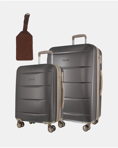 Pierre Cardin - Pierre Cardin Musee Medium and Cabin Bundle 2-Piece Set + Luggage Tag