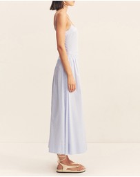 Shona Joy - Saunders Square Neck Panelled Midi Dress