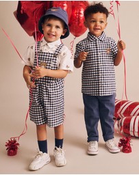 Huxbaby - Huxbear Button Up Checks - Babies