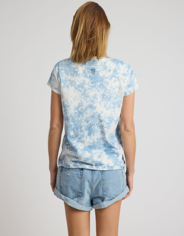 ONE TEASPOON - Heart Tie Dye Classic Tee - Faded Blue