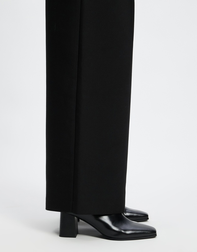 AERE - Stella Block Heel Leather Boots