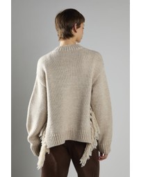 Glamorous - Fringe Trim Crew-Neck Jumper