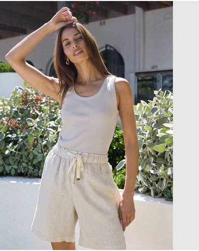 CAMIXA - Panthea Linen Shorts