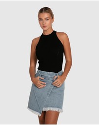 Belle & Bloom - Dance With Me Denim Mini Skirt