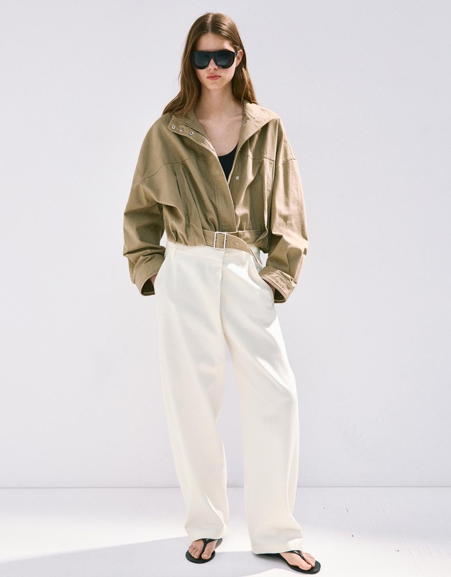 M.N.G - Asymmetric Cotton Trousers
