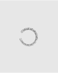 Najo - Lattice Silver Ear Cuff