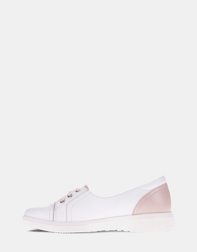 Mia Vita - Bridgette Slip-On Casual Sneaker - White/Blush