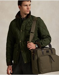 Polo Ralph Lauren - Leather-Trim Canvas Commuter Bag