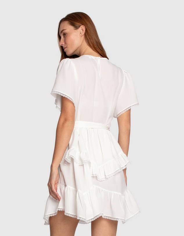 Belle & Bloom - The Softest Spell Ruffle Mini Dress