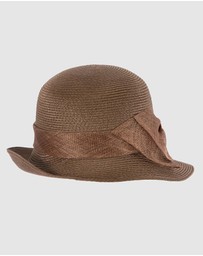 Max Alexander - Summer Brown Cloche Hat