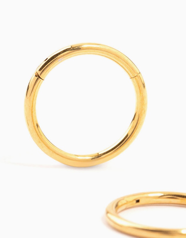 Lovisa - Waterproof Gold Plated Stainless Steel Sleeper Earrings 10 MM