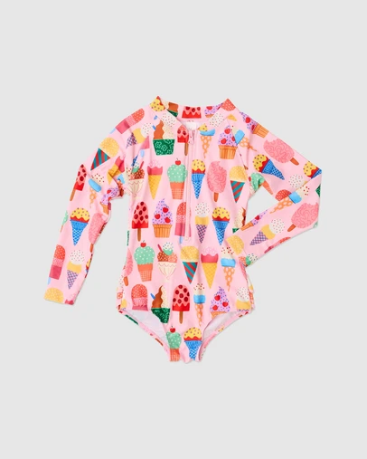 Kip&Co - Gelato Long Sleeve Bathers - Babies-Teens