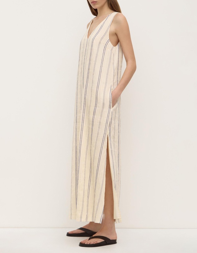 Assembly Label - Ulani Stripe V Neck Maxi Dress