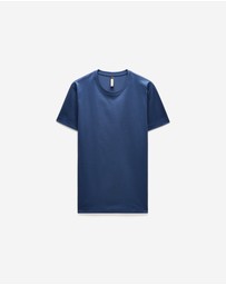 Calibre - Mercerised Crew T-shirt Marine