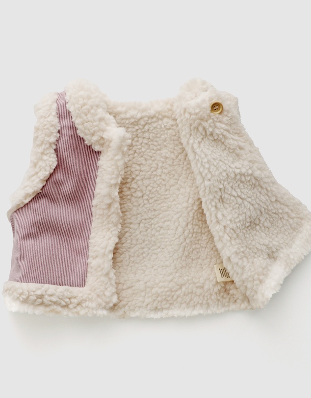 WITH LOVE FOR KIDS - Snowy Cord Vest - Babies - Kids