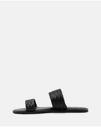 Just Because - Tonga Leather Flat Sandals