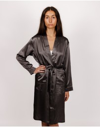 SILK MAGNOLIA - Silk Robe Dressing Gown