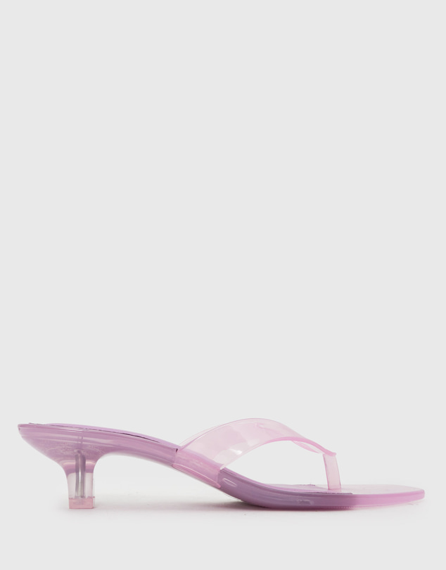 Betts - Tyla Jelly Kitten Heel Thong Sandals