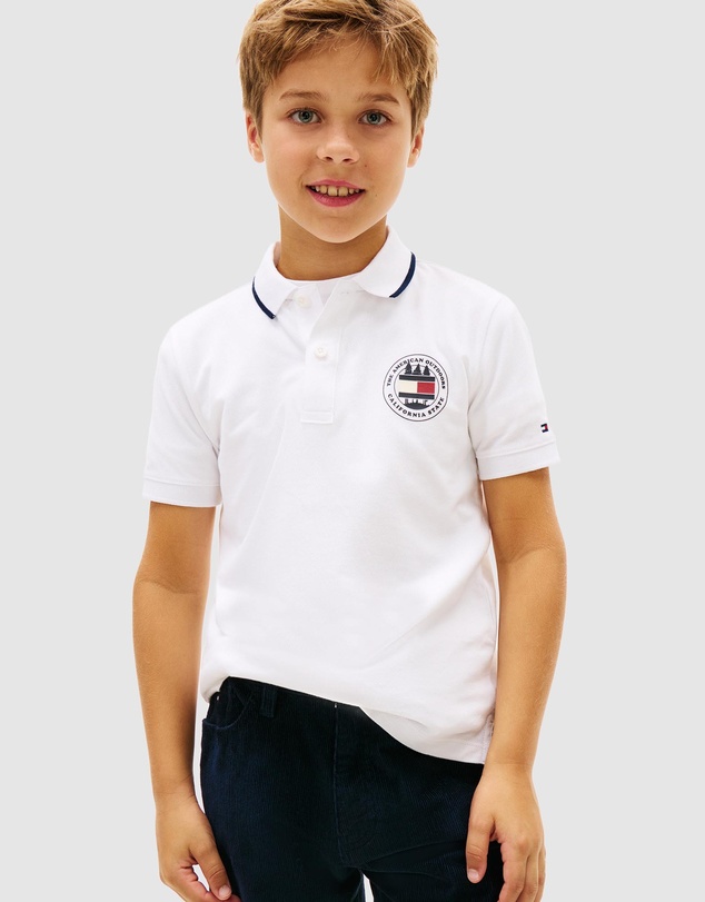 Tommy Hilfiger - Graphic Short Sleeve Polo - Teens