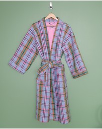 Mosey Me - Confetti Plaid Quilted Robe