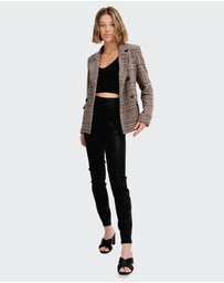 Belle & Bloom - Piccadilly Wool Blend Plaid Blazer