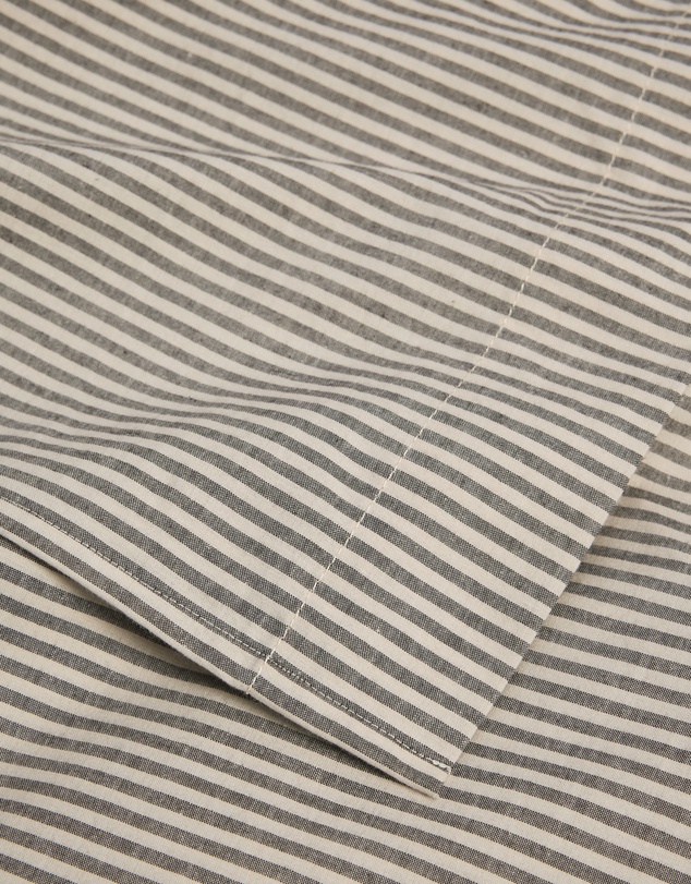 Country Road - Brae Australian Cotton Stripe Queen Flat Sheet