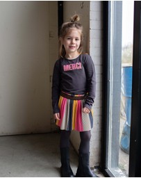 Quapi - Karen Long Sleeve Pleated Dress - Kids-Teens