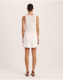 SABA - Prue Cotton Crochet Tank