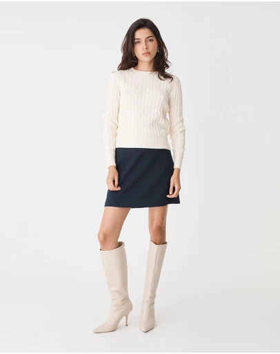 Forcast - Juanita Cotton Cable Knit