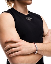 Diesel - D Logo Silver Bracelet