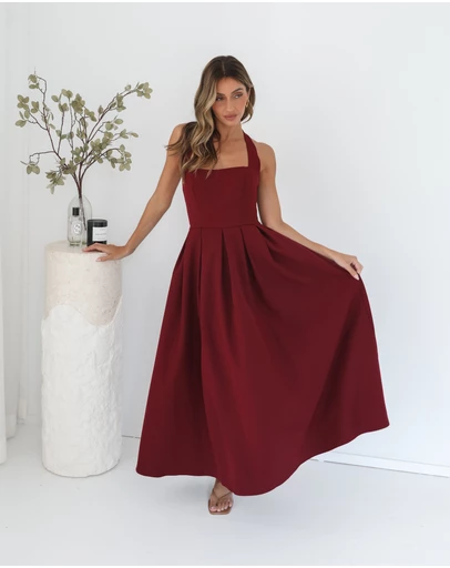 Esther & Co - Quenara Dress - Wine