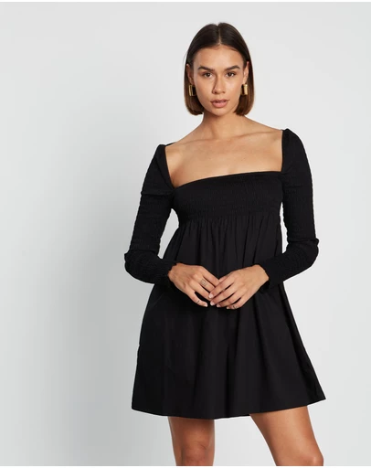 Third Form - Full Form Shirred Babydoll Dress
