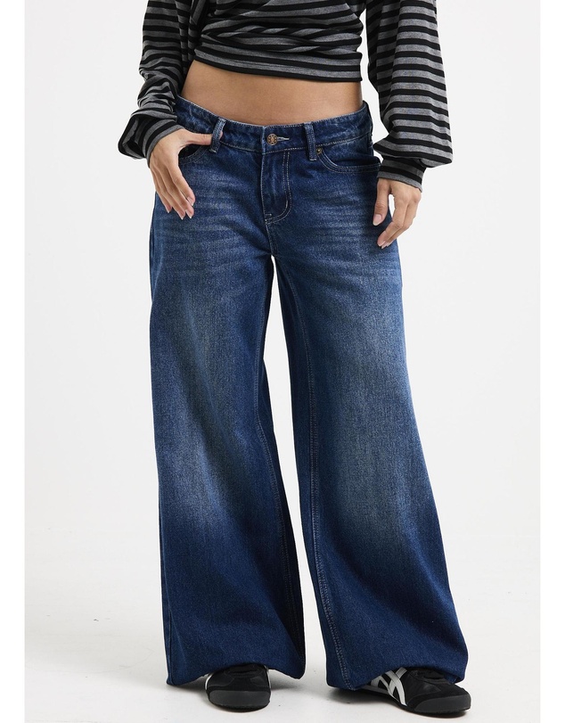 Neon Hart - Cindy Low Wide Denim Jeans