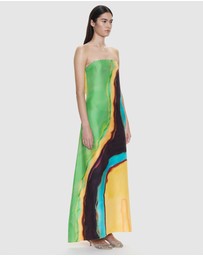 Christopher Esber - Aura Silk Strapless Dress