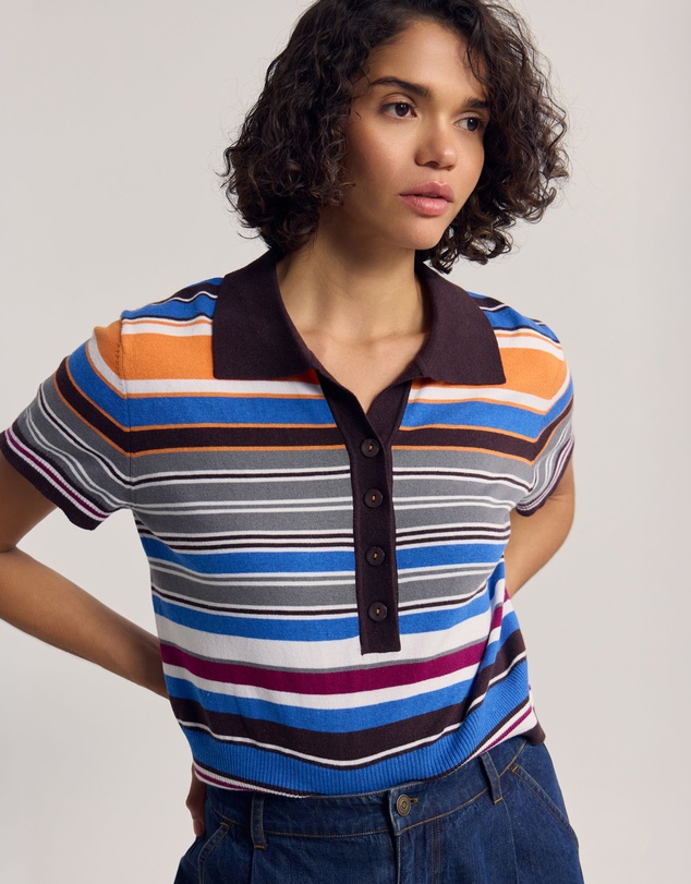 Oxford - Dina Stripe Polo