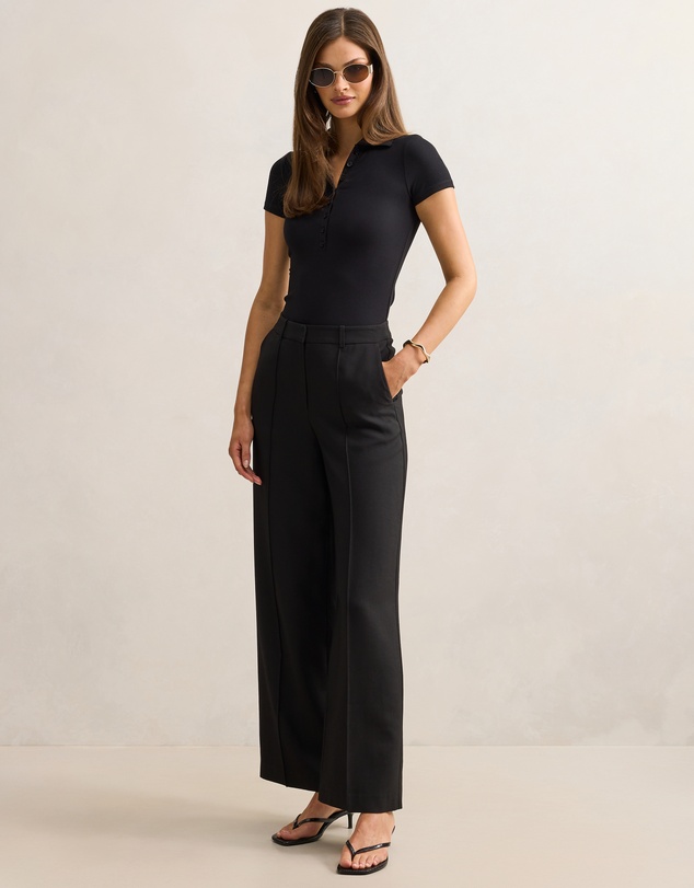 Forever New - Aaliyah Ribbed Polo T-shirt