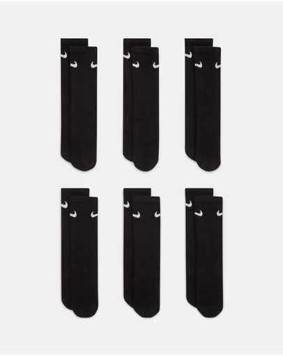 Nike - 6-Pack Cushioned Crew Socks - Teens
