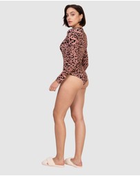 Oh!Zuza - Printed Viscose Boat Neck Long Sleeve Bodysuit