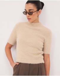 Calli - Rae Turtleneck Knit Tee